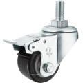 Medium Duty Polyurethane Wheel Caster (Black) (Flat Surface) (G2204)